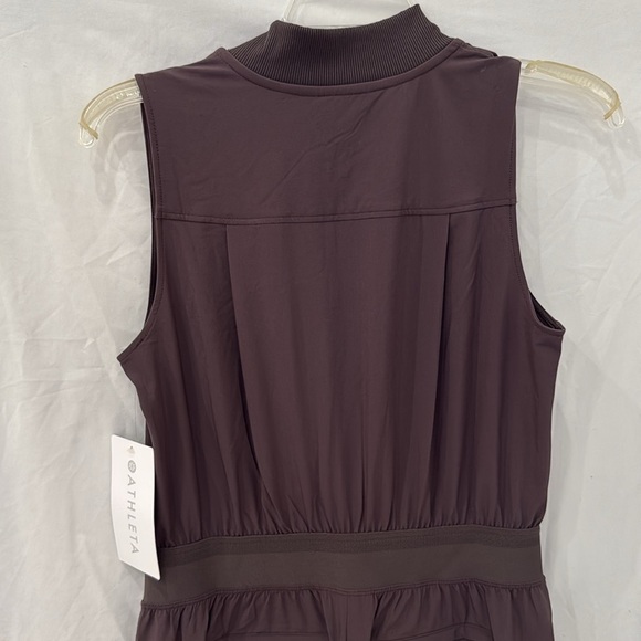 New Athleta 12 Brooklyn Utility Jumpsuit Shale Size 2 - Picture 12 of 12